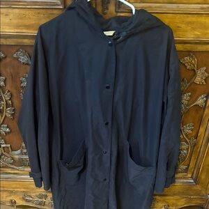 Vintage Kenneth Barnard Lightweight Hooded Long Jacket Size Large